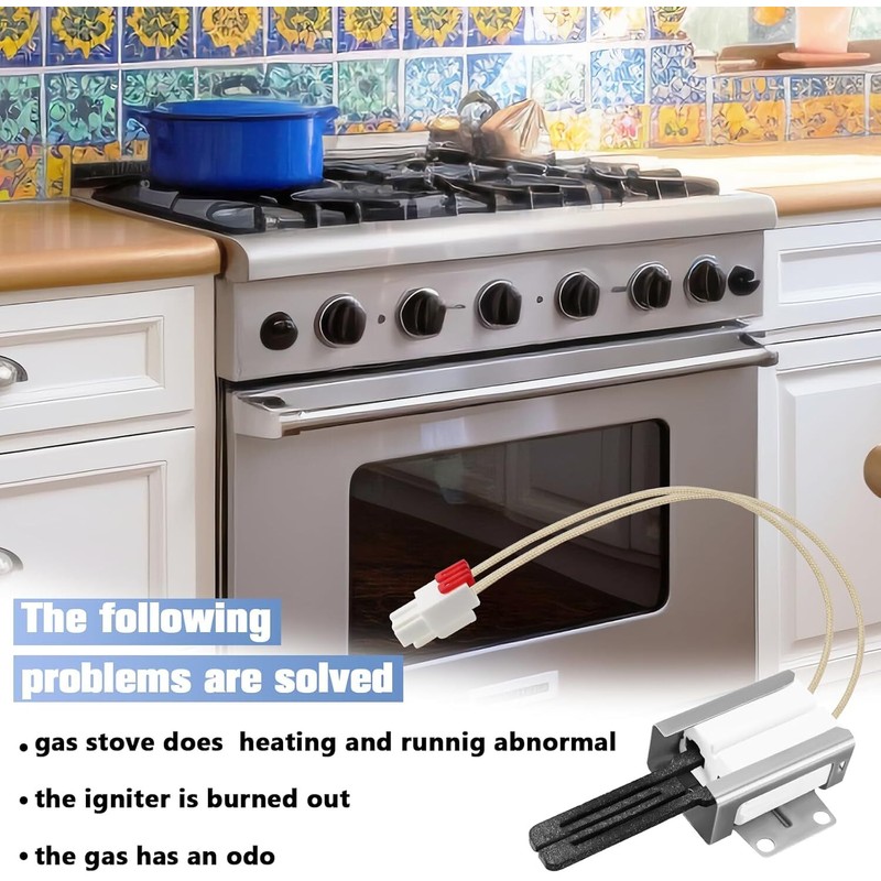 CARBOLE Gas Range Oven Stove Cooktop Flat Ignitor Igniter Replaces