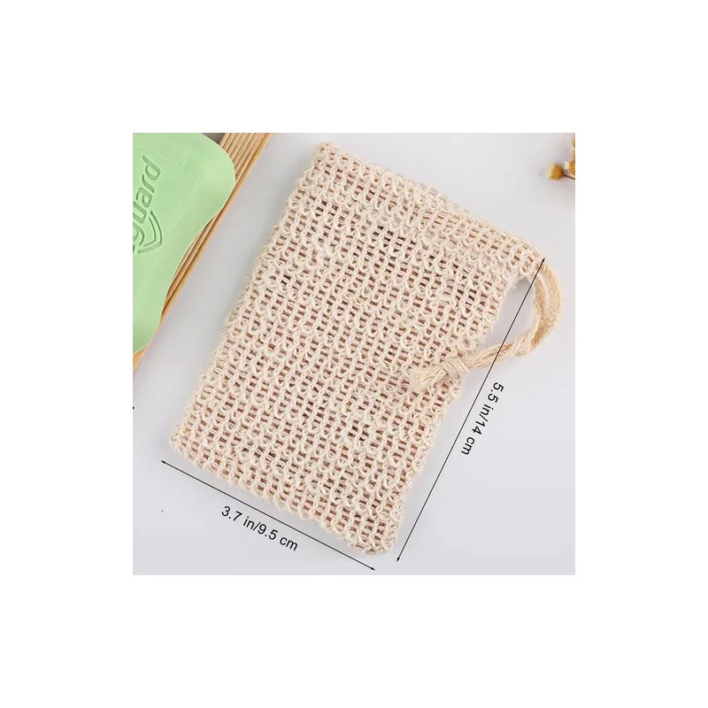 20 Piezas Bolsa De Sisal Exfoliante Para Jabón Baño Ducha