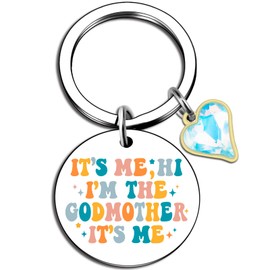 WXCATIM Mothers Day Gifts for Godmother God Mother Proposal Gift Christian Baptism Gifts For Women God mother Keychain Accessories From Godchild Gift For Best Godmother Birthday