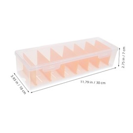 TEHAUX Cable Organizer Box with Dividers Transparent Storage for Cords Chargers and Wires for Desk Cosmetic Use Durable and Portable Electronic Accessory