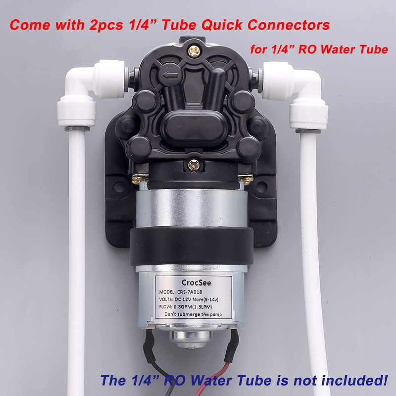 CrocSee DC 12V Self Priming Diaphragm Pump Fresh Water Pump