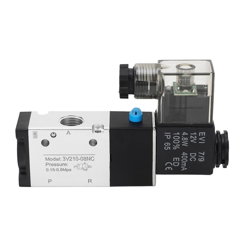 1/4in NPT Pneumatic Solenoid Valve 2 Position 3 Way IP65