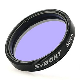 SVBONY Telescope Filter Moon Filter for Astronomy Telescope Eyepiece Standard 1.25 inches Filter Thread Pure Optical Glass Lens Reduce Light Pollution