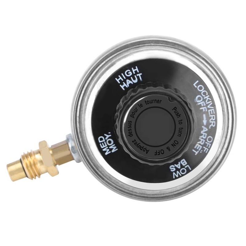 Luqeeg Adjustable Gas Regulator - 1"-20UNF Low Pressure Propane Gas