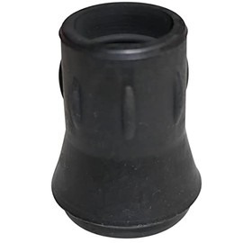 Set of 3 Sticks, Rubber Tips, Replacement Rubber Tips, 0.6 inch (14 mm), Black, 0.6 inch (14 mm)