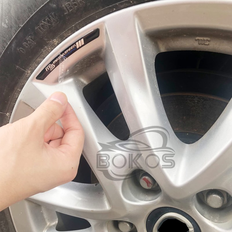 Bokos Wheel Sticker Rim Sticker 3D Design Car Motorcycle Bicycle