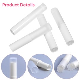 FOMIYES 10pcs Empty Lip Balm Tubes Diy Lip Gloss Containers for Crafting Safe Odorless Plastic for Homemade Balms for Ladies and Girls