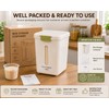 Beige Plastic Kitchen Storage Containers with Lids