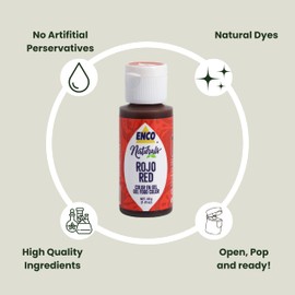 ENCO Naturals Food Coloring Gel Red 1.41 oz (40g) Concentrated