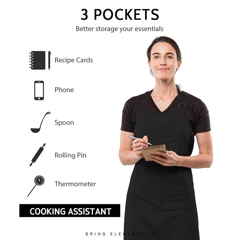 Vivva Adjustable Bib Apron Extra Large 70x 80cm(WxH) Waterproof with
