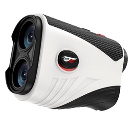 Golf Rangefinder with Slope,1200 Yards Laser Range Finder Golf, 7X Magnification,IP54 Waterproof,Rechargeable Battery Magnetic Strip Laser Rangefinders（Pearl White）