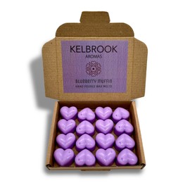 Wax Melts - Blueberry Muffin | 16 Pack | Strong Scented | Made in The UK | Plastic Free | Vegan Blueberry Muffin