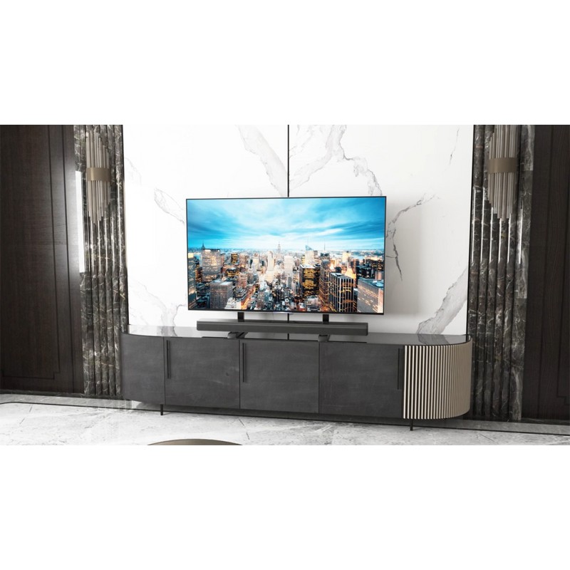 Rfiver Universal Table Top TV Stand Base Height Adjustable for