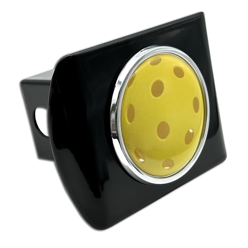 Elektroplate Pickleball All Metal Black Sports Hitch Cover for Trucks