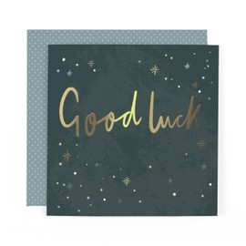 Hotchpotch Luxury Foiled Good Luck Card - Contemporary Greeting Card London 6 x 6