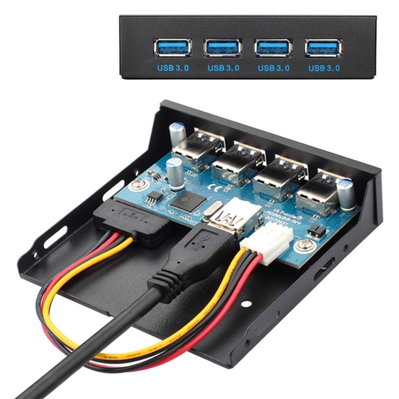 CY USB 3.0 HUB 4 Ports Front Panel to Motherboard