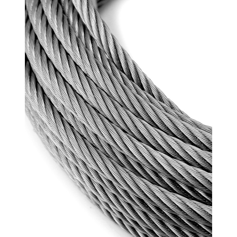 QWORK Heavy-Duty 3/8" x 100' Wire Rope Steel Core Winch