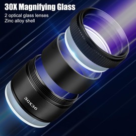 EEEKit 5PCS Loupe Magnifier, 5X 10X 15X 20X 30X Magnifying Glass, Eye Monocle Loop for Jewellers Watchmaker