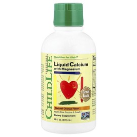 ChildLife Essentials, Magnesium-Infused Liquid Calcium, Natural Orange Flavor, 474 ml (16 fl oz) / ChildLife Essentials (차일드라이프), 마그네슘 함유 액상 칼슘, 천연 오렌지 맛, 474 ml(16fl oz)