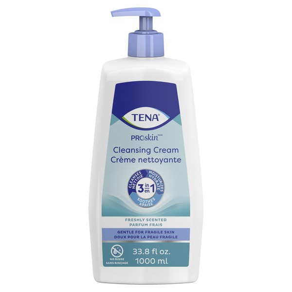 TENA ProSkin Cream Rinse-Free Body Wash Pump Bottle Mild Scent 33.8 oz. 64435 1 Ct