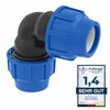 SmartProduct 20 mm PE Pipe Fitting Angle 90 Degree PN16