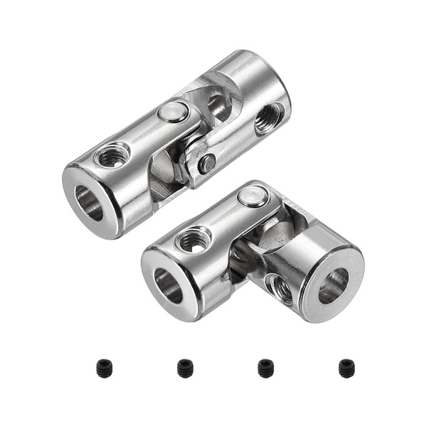sourcing map 2pcs Universal Joint Shaft Coupling, 3mm to 3mm
