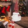 Gnome Christmas Tree Topper Decorations – Compressible Knitted Santa Gnomes