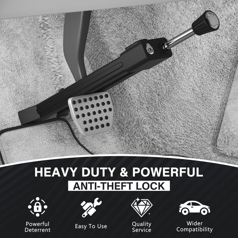 Brake Pedal Lock, Anti Theft Car Device, Universal Car Theft