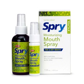 Spry Natural Xylitol Moisturizing Bad Breath Mouth Spray 4.5 fl.oz (Pack of 1)