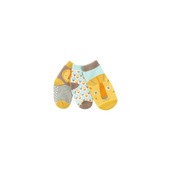 ZOOCCHINI Comfort Terry Socks Leo the Lion Ages 0-24 months
                            3 Count