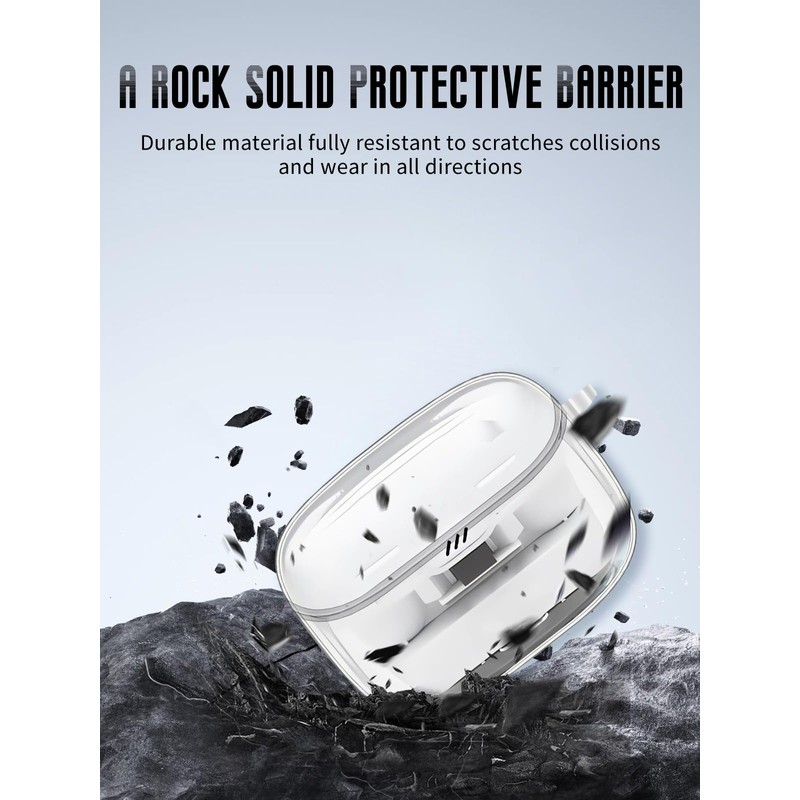 for JBL Tune Buds 2 Case Clear, Transparent TPU Shockproof