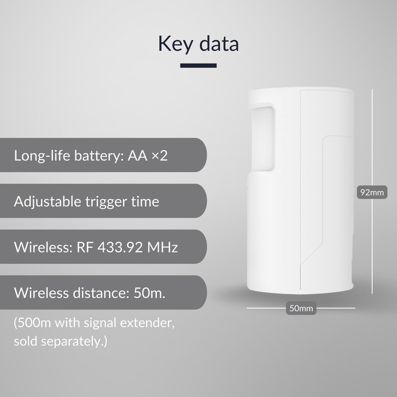 HESTIA Wireless PIR Motion Sensor, Wireless Home Pet-proof Motion Sensor