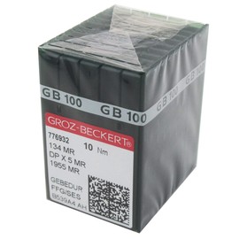 GROZ-BECKERT Needle in CKPSMS Clear Plastic Box -100 GROZ-BECKERT GEBEDUR 134 MR / 135X5 MR Titanium Quilting Machine Needles (100PCS Groz-Beckert-134MR 16/100)