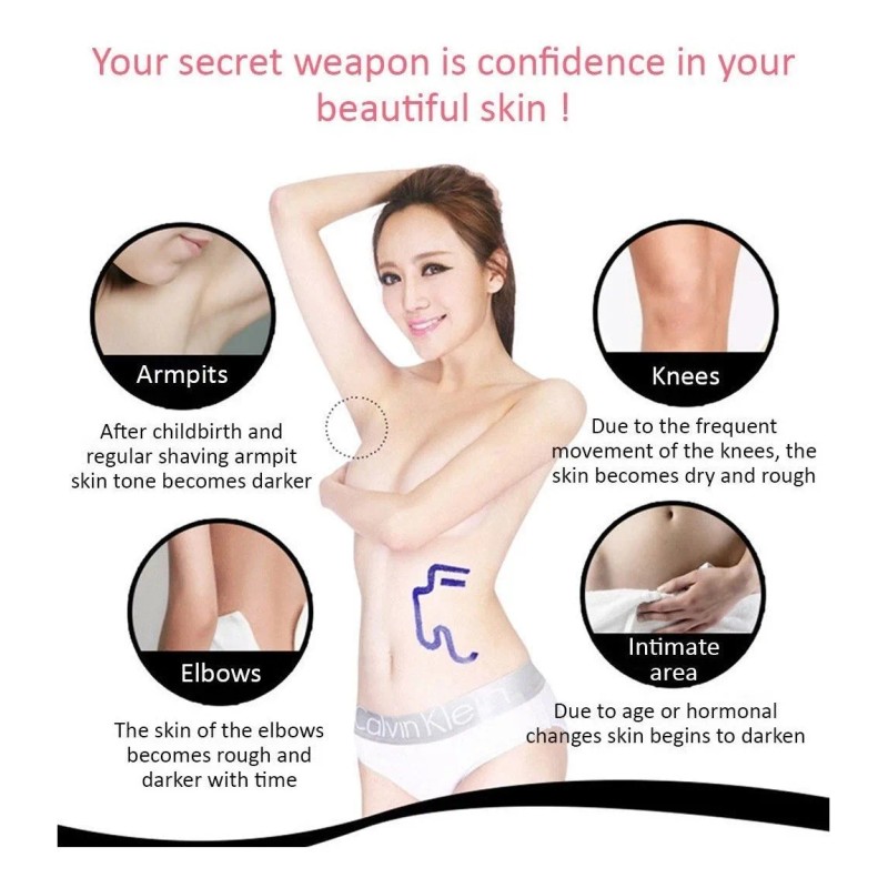 Aichun Beauty Crema Aclarante De Axilas Y Partes Íntimas 1pz