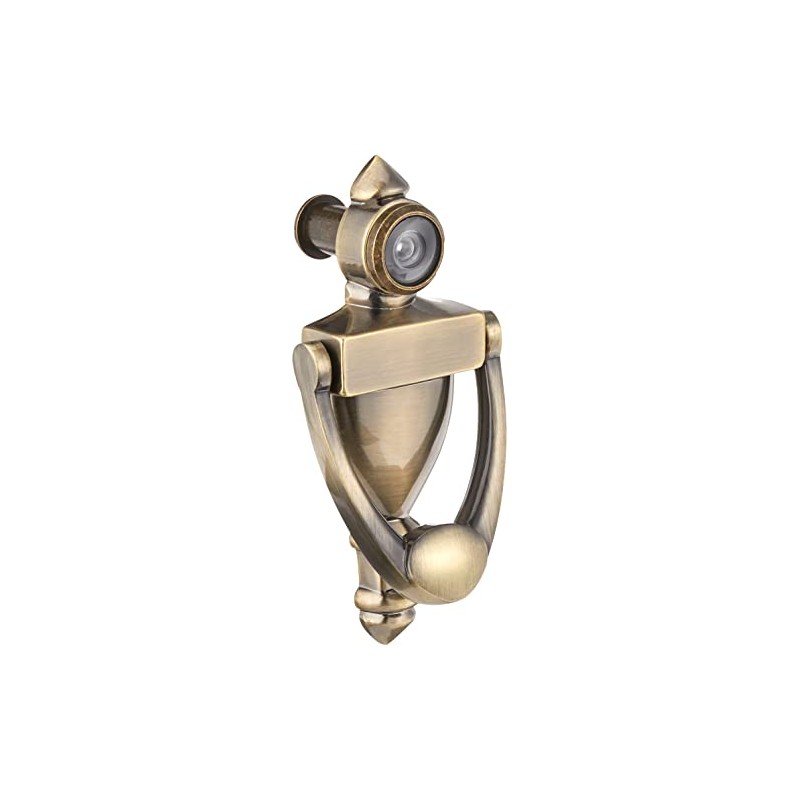 Prime-Line S 4235 Door Knocker and Viewer, Diecast Construction, Antique