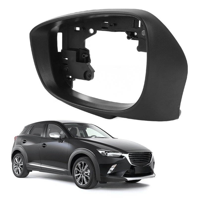Side Mirror Cover Frame Black Decorative Door Side Wing Rearview