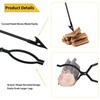 42" Fire Tongs Firewood Log Grabbers and Fire Poker Set,