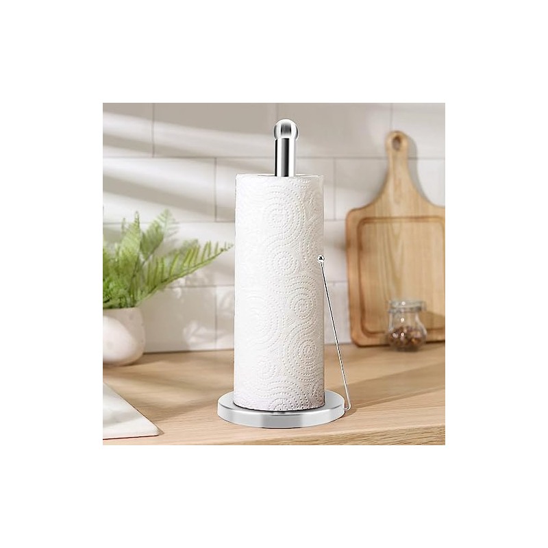 Toallero de Papel de Acero Inoxidable para Cocina Soporte Antideslizante