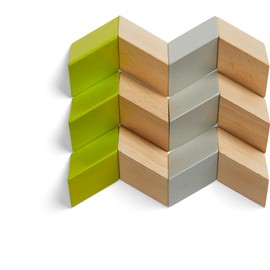 Haba Creative Building Blocks Prismo - Prism Wooden Building Blocks for Laying, Building & Playing - Promotes Logical Thinking - Made in Germany - For Children from 5 Years - 2010925001