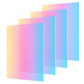 LDXDRU 6 Pack 8" x 12" Iridescent Acrylic Sheets 1/8 Thick Translucent Acrylic Sheet Plexiglass Colored Acrylic Sheets for Laser Cutting, DIY Projects & Crafts Sign, Painting, Home Decor