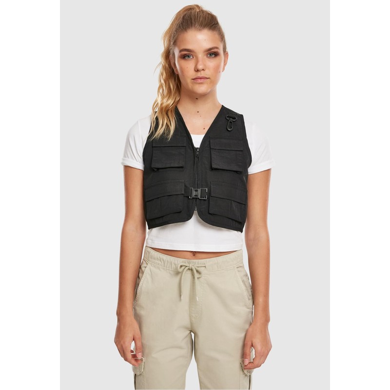 Urban Classics Women's Tb3633 Jacket, Black, S