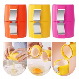 Egg Shell Opener, 3 Pack Egg Cracker Tool for Raw Eggs, Hard Boiled Egg Peeler Egg Cracking Tool Handheld Egg Slicer Kitchen Gadgets for Eggs Handheld Egg Slicer