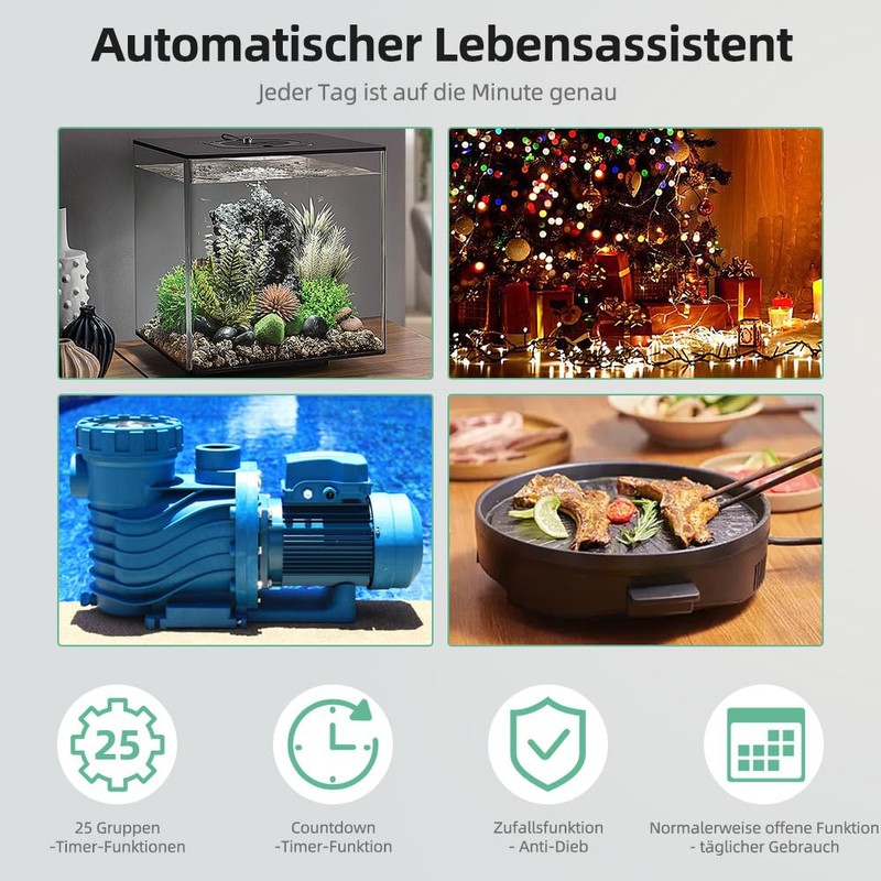 Digital Timer Made to Measure German Version Socket with 25