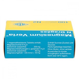 Magnesium Verla N Dragee-Style Anti-Cold Tablets Pack of 100