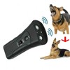 Dog Barking Control Device Portable Double Head LED Flashlight Ultrasonic