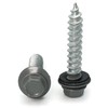Hex Washer Head Mechanical Galvanized Roofing Screws Slate Finish -