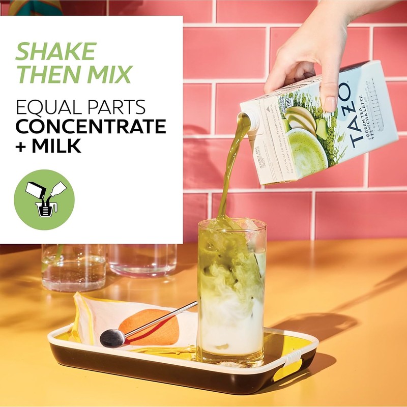 TAZO Tea Concentrate, Green Tea Matcha Latte, Organic Skinny Chai