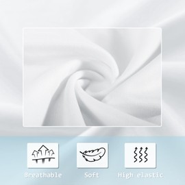 ORJ 4 PCS Baby bodysuit Sublimation Blanks baby undershirts,White Short Sleeve Polyester romper newborn t shirts