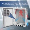ANIMACYN Electrical Junction Box, Ventilated Design, Cable Grommets, Indoor/Outdoor Use