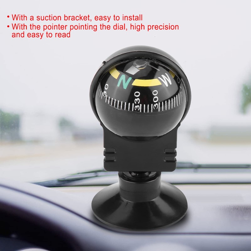 KIMISS Adjustable Dash Mount Compass Navigation Hiking Direction Pointing Guide
